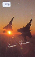 TELECARTE JAPON * MILITAIRY AVION  (707)  Flugzeuge * Airplane * Aeroplano * PHONECARD JAPAN * ARMEE * LEGER VLIEGTUIG - Armée