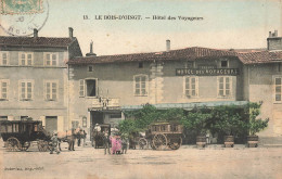 69 - RHÔNE - LE BOIS D'OINGT - Hôtel Des Voyageurs - Debaux - Service De L'Omnibus - 10733 - Le Bois D'Oingt