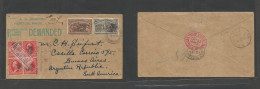 Usa. 1902 (Oct Newton, Mass - Argentina, Buenos Aires (16 Nov) Registered Multifkd Colon Issue AR Envelope At 23c Rate,  - Sonstige & Ohne Zuordnung
