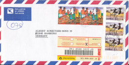 Zambia Registered Air Mail Cover Sent To Germany 5-11-2001 Topic Stamps - Zambie (1965-...)