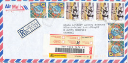 Zambia Registered Cover Sent To Germany 24-5-2001 Topic Stamps - Zambie (1965-...)