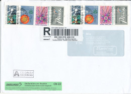 Switzerland UN Geneve Registered Cover Sent To Denmark 27-10-2011 Good Franked (big Size Cover) - Briefe U. Dokumente