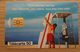 France - 1998  - Télécarte 50 Unités - Pour Raconter Tout ça, Une Télécarte, Une Cabine Vous êtes Chez Vous - 1998