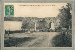 CPA (49) CHAMPTOCEAUX - Aspect Des Ruines Du Vieux Moulin En Bords De Loire En 1910 - Champtoceaux