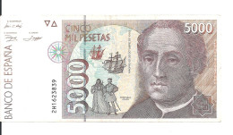 ESPAGNE 5000 PESETAS 1992 XF P 165 - [ 4] 1975-… : Juan Carlos I