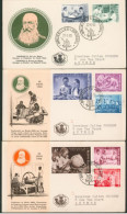FDC (1960) - Indépendance Du Congo N°1139/46 Sur 3 Enveloppes Illustrées. - 1951-1960