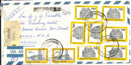 Argentina Registered Air Mail Cover Sent To Denmark 4-4-1981 - Airmail
