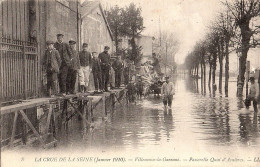 92 VILLENEUVE La GARENNE INONDATIONS De 1910 Passerelle Quai D'Asnières - Villeneuve La Garenne