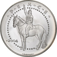 États-Unis, Dollar, Poarch Creek Indians, 2004, Flan Mat, Argent, FDC - Gedenkmünzen