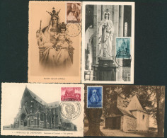 Carte-Maximum (CM) - Basilique De Chèvremont N°777/80. Complet - 1934-1951