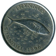 CROAZIA CROATIA HRVATSKA - 1996 -   2 KUNE - KM 21 - Thunnus Thynnus - XF+ - Croacia