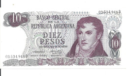 ARGENTINE 10 PESOS ND1973-76 UNC P 295 - Argentine