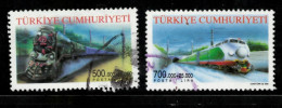 TURKEY 2002 -  USED - TRAINS - Used Stamps