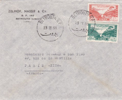 LIBAN : Lettre De Beyrouth 1950 - Libanon