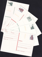 BERLIN 1990 Mi-Nr. P 134/38 F/A Postkarten Ungelaufen - Cartes Postales - Neuves