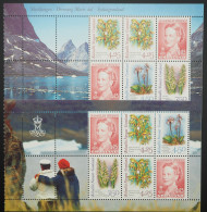 1996 Grönland; 2 Heftchenblätter Orchideen, **/MNH, H.-Bl. 7+8, ME 27,- - Andere & Zonder Classificatie