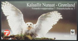 1999 Grönland; Markenheftchen WWF Schnee-Eule, **/MNH, MH 9, ME 18,- - Sonstige & Ohne Zuordnung