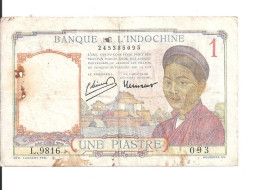 INDOCHINE 1 PIASTRE 1949 VF P 54 - Indochine