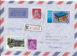 Spain Registered Air Mail Cover Sent To Germany Malaga 23-10-1992 - Lettres & Documents