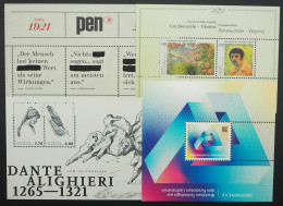 2021 Liechtenstein; Alle Blockausgaben Des Jahrgangs, Postfrisch/MNH, ME 62,- - Sonstige & Ohne Zuordnung