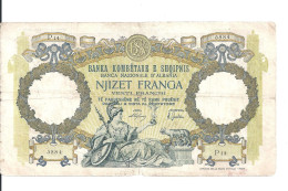 ALBANIE 20 FRANGA ND1939 VF P 7 - Albanië