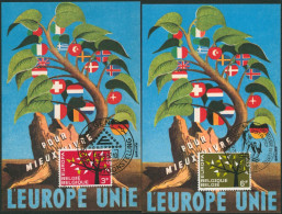 Carte-Maximum (CM) - Europa (Arbre) N°1222/23 - 1961-1970