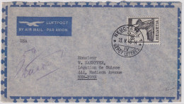 MiNr. 380 Schweiz 1941, 15. Jan. Historische Darstellungen - Luftpost Brief Von NEUCHÂTÈL Nach NEW YORK USA - Cartas & Documentos
