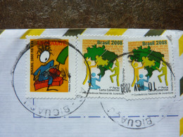 2005/2008   3 Stamps On A Letter Used - Gebruikt