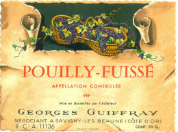 (M25) Etiquette - Etiket Pouilly-Fuissé - Georges Guiffray - Autres & Non Classés