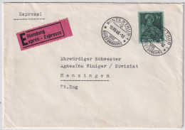 MiNr. 382 Schweiz 1941, 15. Jan. Historische Darstellungen - EXPRÈS Brief Von WINTERTHUR Nach MENZINGEN - Cartas & Documentos