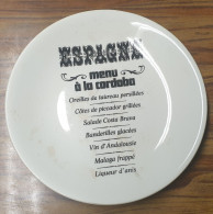 ASSIETTE DECORATIVE MENU ESPAGNE - Piatti