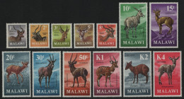 Malawi 1971 - Mi-Nr. 148-160 ** - MNH - Wildtiere / Wild Animals (I) - Malawi (1964-...)