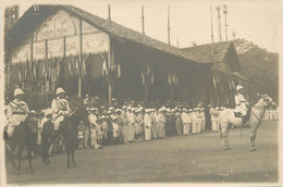 HAUT LAOS PHOTO 11.5 X 17.2 VUE CEREMONIE MILITAIRE AU SIEGE DU 5em TERRITOIRE MILITAIRE - Laos