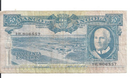 ANGOLA 50 ESCUDOS 1962 VF P 93 - Angola