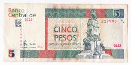 5 Pesos Convertibles 2007 , Alphabet CD 22 , N : 227798 - Cuba