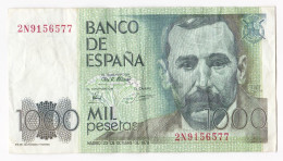 1000 Pesetas Benito Perez Galdos  23 Octobre 1979, N° 2N9156577 - [ 4] 1975-…: Juan Carlos I.