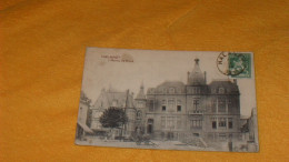 CARTE POSTALE ANCIENNE CIRCULE DATE ?..../ HALANZY.- L'HOTEL DE VILLE..ANIMEE...CACHET + TIMBRE - Aubange