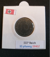 Pièce De 10 Reichspfennig De 1940J (Hambourg) - 10 Reichspfennig