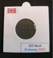 Pièce De 10 Reichspfennig De 1940J (Hambourg) - 10 Reichspfennig