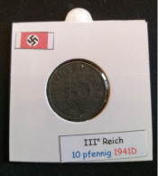 Pièce De 10 Reichspfennig De 1941D (Munich) - 10 Reichspfennig