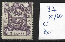 BORNEO DU NORD 37 * Côte 5 € - North Borneo (...-1963)