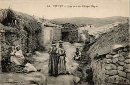 CPA AK TIARET Une Rue Du Village Negre ALGERIA (1357778) - Tiaret