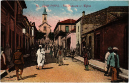 CPA AK SOUK-AHRAS Rue Madaure Et L'Eglise ALGERIA (1358524) - Souk Ahras