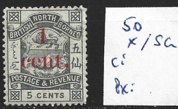 BORNEO DU NORD 50 * Côte 11 € - North Borneo (...-1963)