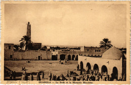 CPA AK OUARGLA Le Souk Et La Mosquee Mozabite ALGERIA (1358688) - Ouargla