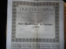 69 - LYON - Cpie Gale De Specialites - LIQUEUR LERINA - Fabriquée Par Les Moines Des Iles De LERINS - CANNES - Other & Unclassified