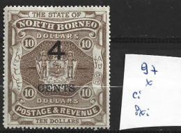BORNEO DU NORD 97 * Côte 135 € - North Borneo (...-1963)