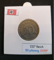 Pièce De 50 Reichspfennig De 1935F (Stuttgard) - 50 Reichspfennig