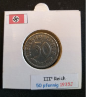 Pièce De 50 Reichspfennig De 1935J (Hambourg) - 50 Reichspfennig