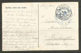 GERMANY. 1914. WW1. BARACKENLAZARETTE TEMPELHOF. BERLIN SCHONEBERG. USED. - Feldpost (portvrij)